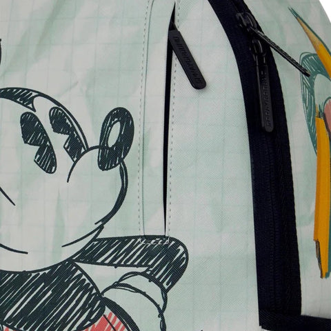 DISNEY OLD SCHOOL MICKEY SKETCH RUCKSACK 910B9128NSZ GREEN SPRAYGROUND