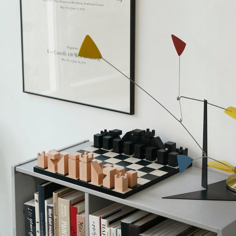 SCHACH HOLZ SCHACH DAS FUNKTIONALISTISCHE KUNSTSTÜCK. PW00840 PRINTWORKS