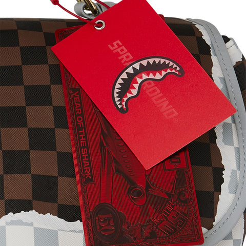 CARTELLA CREAM BROWN TEAR CHECK MONTECARLO ART. 910B8292NSZ SPRAYGROUND