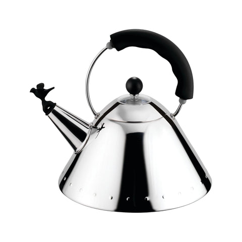 BOLLITORE CON UCCELLINO NERO 9093B ALESSI