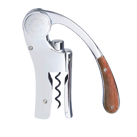 L'ATELIER DU VIN OENO MOTION KORKENZIEHER AUS HOLZ UND CHROM D3U 095464