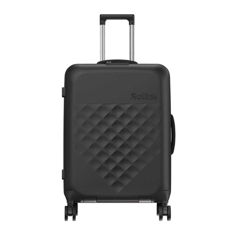 TROLLEY FLEX SPINNER CABIN GRÖSSE 21 SCHWARZ 4 RÄDER ROLLINK