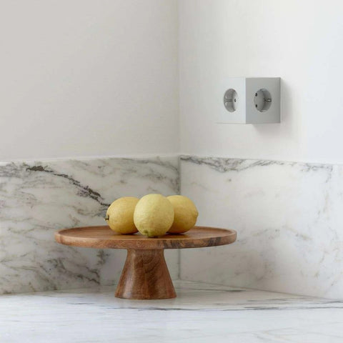 PRESA SQUARE 2 USB C GOTLAND GREY SOCKET F AVOLT