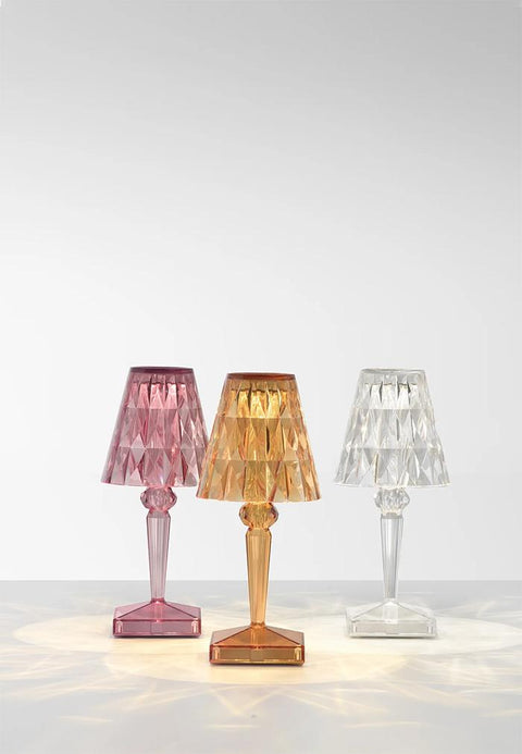 Kartell transparente Batterie-Kristalllampe G9140/B4