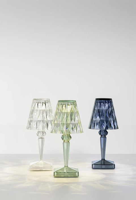 Kartell transparente Batterie-Kristalllampe G9140/B4