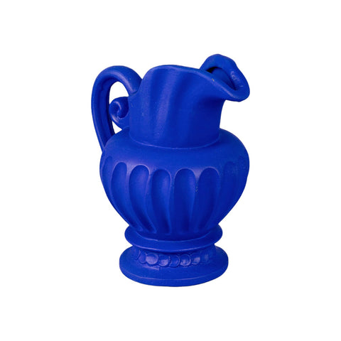 BLAUE TERRAKOTTA-VASE, KARAFFE, CM 23,5X19 H28 11508B SELETTI