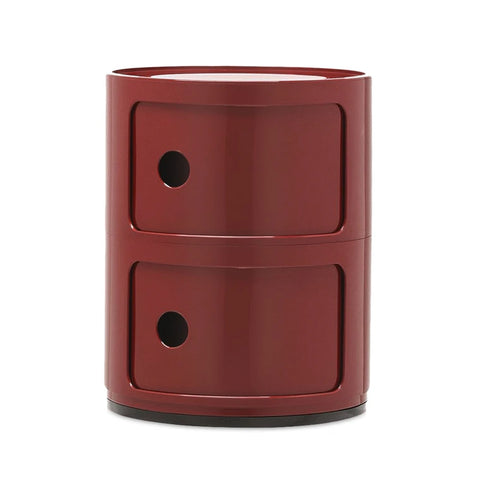 COMODINO COMPONIBILE 2 ELEMENTI BORDEAUX 04966/BO KARTELL RED