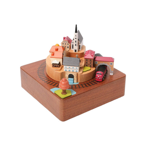 HERBSTZUG-SPIELUHR ART. 1039912 WOODERFULLIFE BRAUN