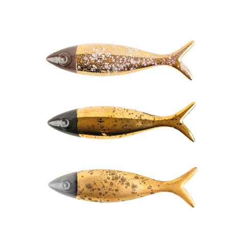 MATTSCHWARZE SARDINE LUNAR GOLD ART. 2583 CRESCENTINI KERAMIK