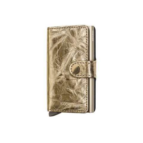 PORTAFOGLIO MINIWALLET CRUNCH GOLD SECRID GOLD