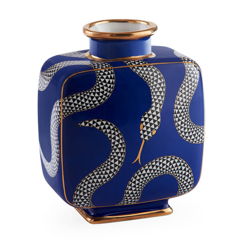EDEN SQUARE VASE MARINEBLAU ART. 33313 JONATHAN ADLER