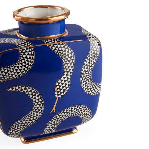 EDEN SQUARE VASE MARINEBLAU ART. 33313 JONATHAN ADLER