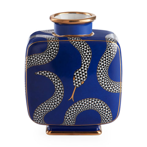 EDEN SQUARE VASE MARINEBLAU ART. 33313 JONATHAN ADLER