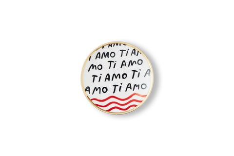 PIATTO CM 17 TI AMO BITOSSI