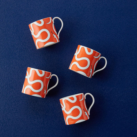 EDEN BECHER 4ER SET ART. 33119 JONATHAN ADLER ORANGE 