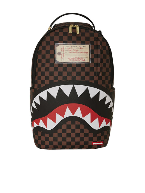 SHARKS IN PARIS LOST &amp; FOUND RUCKSACK 910B7687NSZ SPRAYGROUND BRAUN