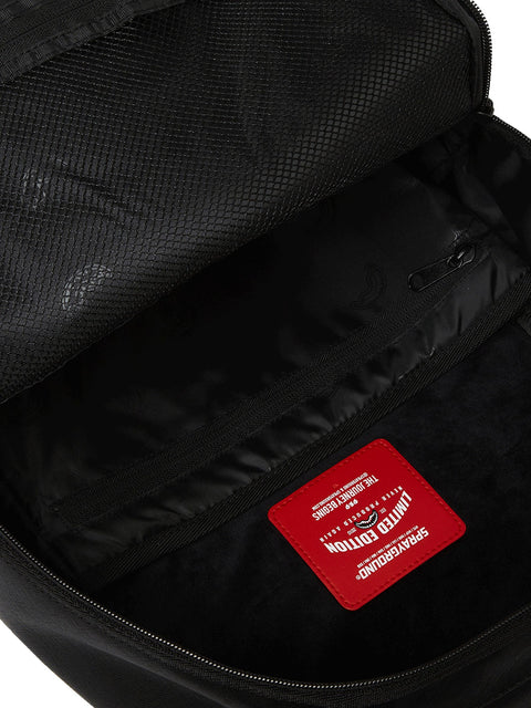FLY KNIT MOUTH DLX- SATIN-RUCKSACK 910B7754NSZ SPRAYGROUND SCHWARZ