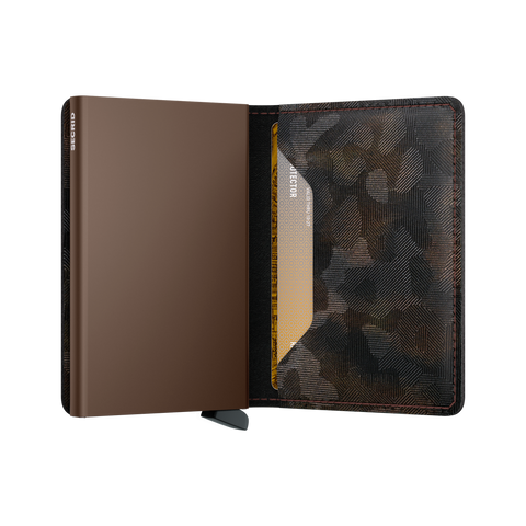 SLIMWALLET JUNGLE BROWN SECRID MEHRFARBIGE GELDBÖRSE