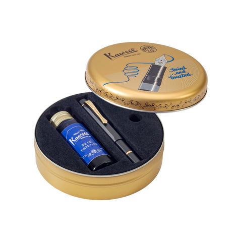 FÜLLFEDERHALTER AL SPORT KOLBENFÜLLER STARTER SET B ART. 11000342 KAWECO SCHWARZ