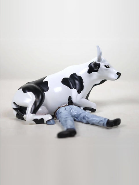 COW PARADE M KUH SITZEND AUF MAN/NI MU ART. 47811 MEHRFARBIG