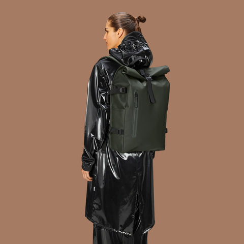 ROLLTOP RUCKSACK LARGE W3 14590 RAINS GREEN