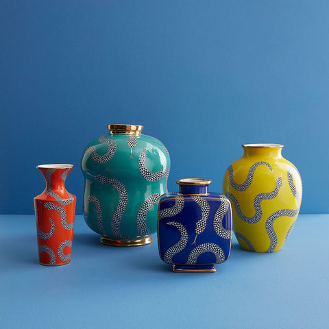 EDEN SQUARE VASE MARINEBLAU ART. 33313 JONATHAN ADLER
