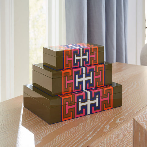 LACKBOX MADRID BOX MEDIUM ART. 33184 JONATHAN ADLER MEHRFARBIG