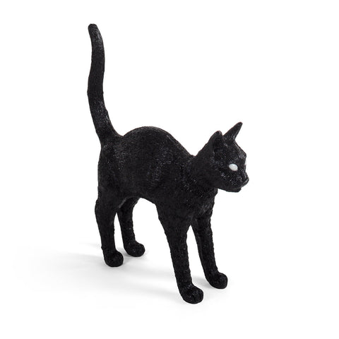 JOBBY THE CAT HARZLAMPE CM 46X12 H 52 15041 SELETTI SCHWARZ
