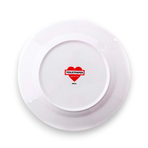 SELETTI DRILL 16912 TOILETTENPAPIER-PORZELLANTELLER