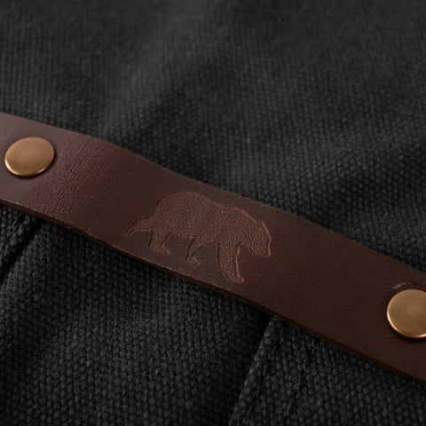 SCHWARZE SCHÜRZE AUS GEWACHSTEM CANVAS ART. 547NOIR-C ALASKAN MAKER