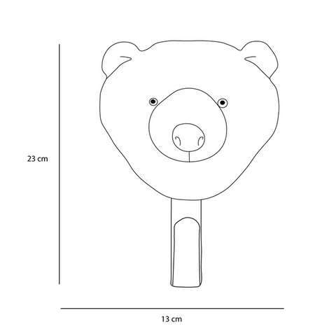 HEAD BEAR KLEIDERHAKEN ART. WS5062 WILD &amp; SOFT WEISS