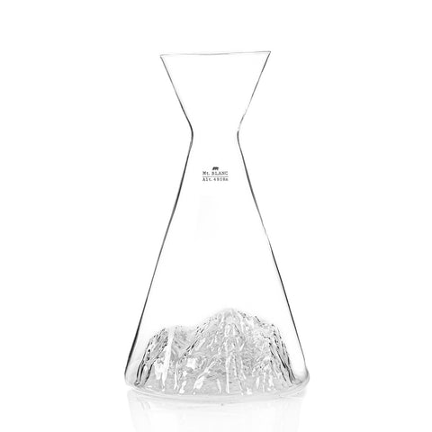 TOPOGRAPHIC CARAFE MONTE BIANCO ALAKAN MAKER TRANSPARENT