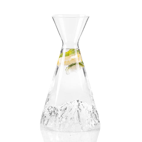 TOPOGRAPHIC CARAFE MONTE BIANCO ALAKAN MAKER TRANSPARENT