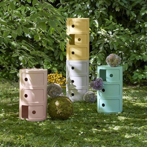 COMODINO COMPONIBILE BIO 3 ELEMENTI KARTELL YELLOW