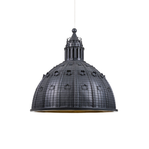 SELETTI SCHWARZER KUPPEL-KRONLEUCHTER 45CM 45H47 07968