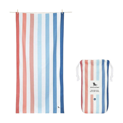 Handtuch XL 200X90 Sommer Sand-Meer Dock &amp; Bucht