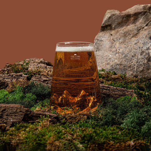 TOPOGRAPHISCHES LONGDRINK-GLAS 3 TOPO-VD-TC ALASKAN MAKER TRANSPARENT