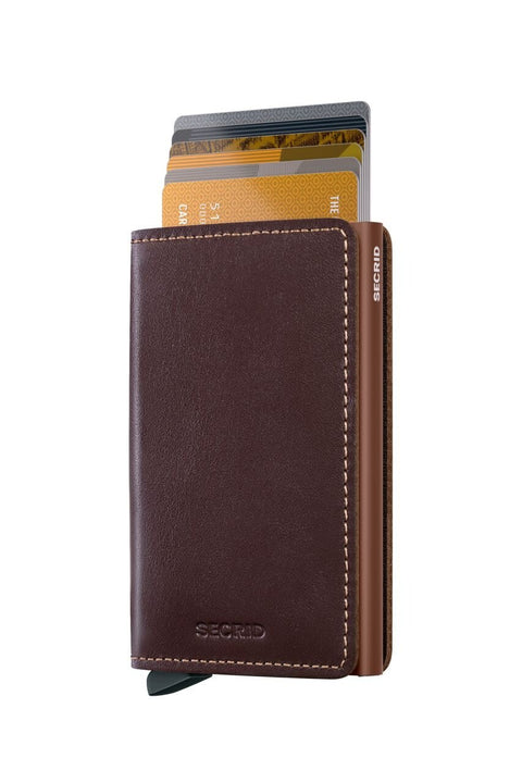 PORTAFOGLIO SLIMWALLET ORIGINAL CHOCOLATE SECRID BROWN