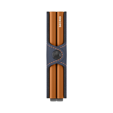 TWINWALLET SECRID MATTE NACHTBLAU-ORANGE 