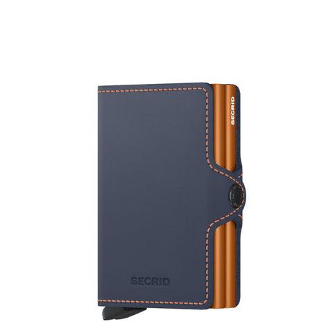 TWINWALLET SECRID MATTE NACHTBLAU-ORANGE 