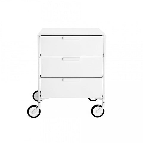 MOBIL MAT 3 NACHTTISCH MIT RÄDERN 02012/03 KARTELL WEISS