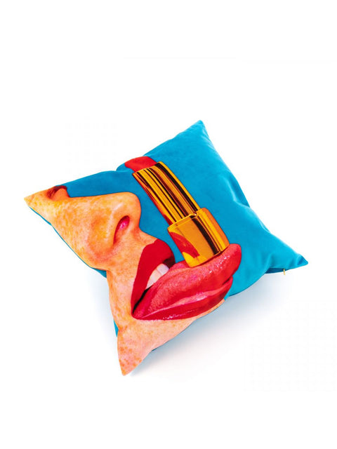 SELETTI MULTICOLOR TOILETTENPAPIERKISSEN 50X50 ZUNGE 02333