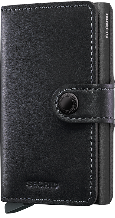 MINIWALLET ORIGINAL PULVERBESCHICHTETES SECRID SCHWARZES WALLET