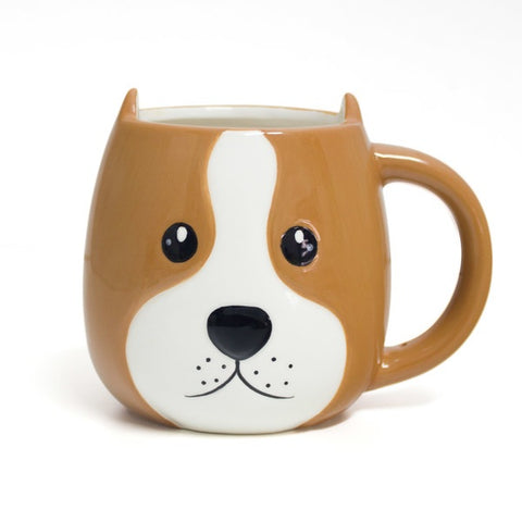 TAZZA WOOF 400 ML CERAMICA ART. 26792 BALVI MARRONE