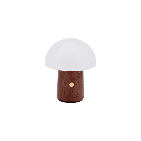 ALICE MUSHROOM LAMP  MINI NATURAL WALNUT WOOD GINGKO ART. G022WT2 MULTICOLOR