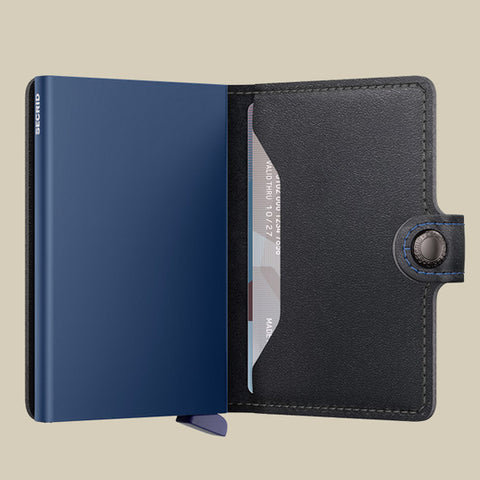 MINIWALLET ORIGINAL SCHWARZ-MARINEBLAU SECRID SCHWARZE GELDBÖRSE