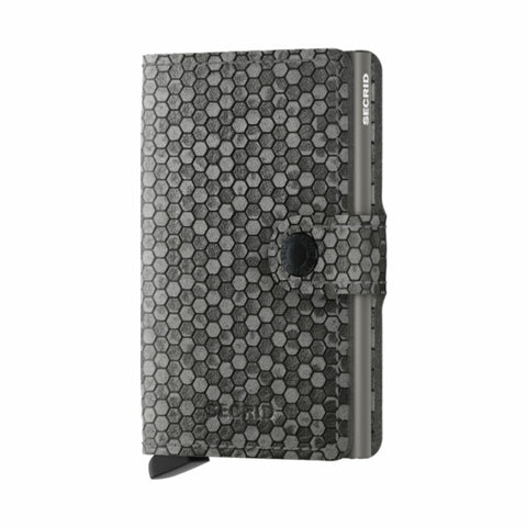 MINIWALLET SECRID HEXAGON GRAU