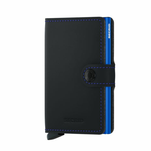 "MINIWALLET MATTSCHWARZ &amp; BLAU SECRID"
