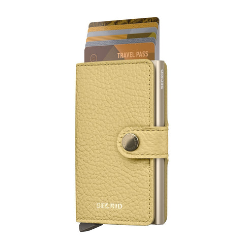 PEBBLE BUTTER SECRID GELB MINIWALLET BRIEFTASCHE