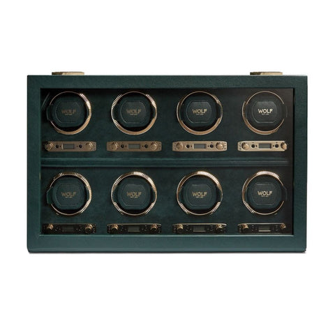 British Racing 8-teiliger Uhrenbeweger, Uhrenbox, 792541, Wolfsgrün